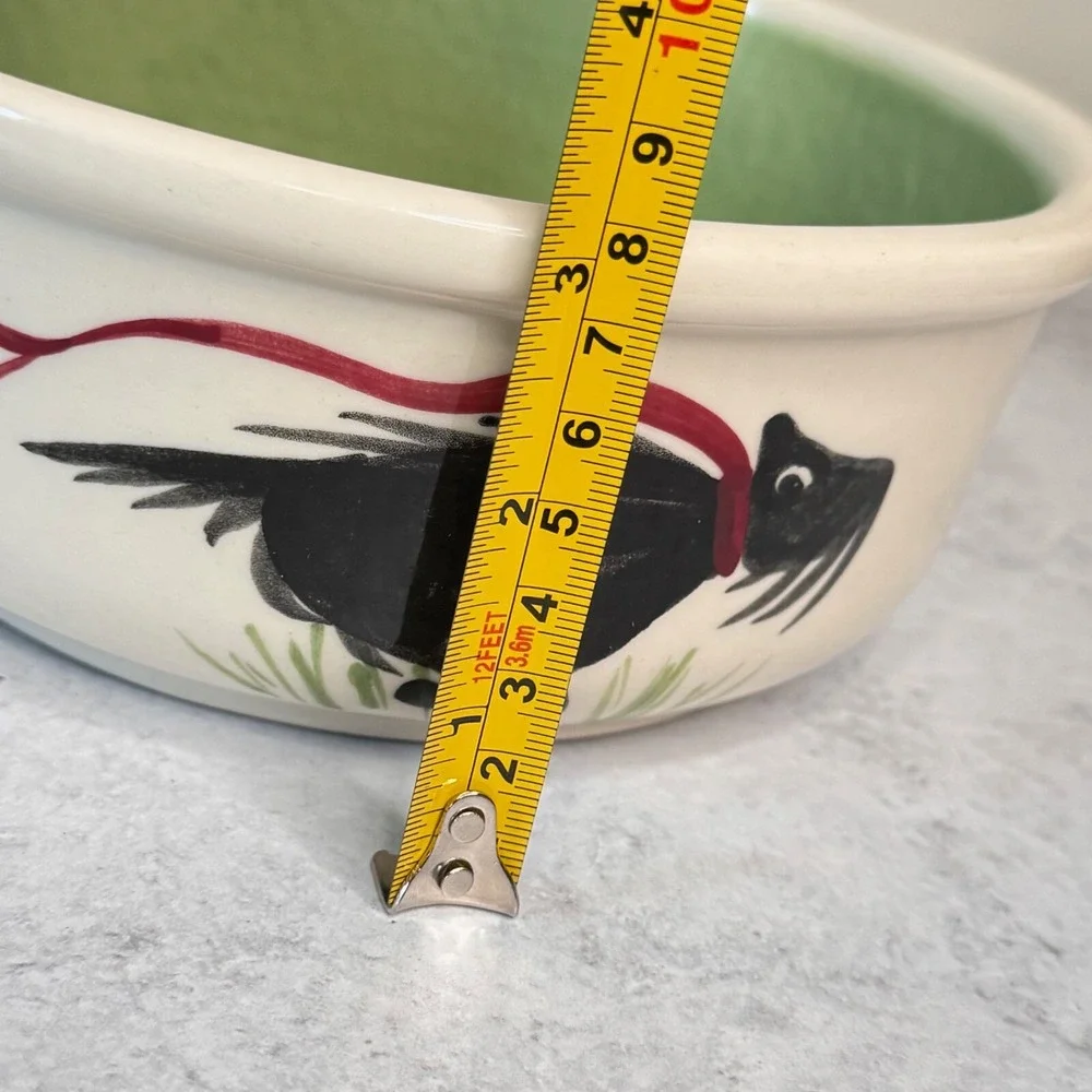 Emerson Creek Pottery Scotty Dog Bowl Dish 8